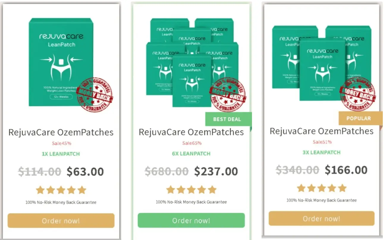 Rejuvacare OzemPatch Buy